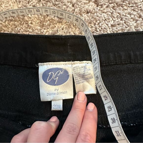 DG2 Diane Gilman Black Studded Jeans 20W - Picture 7 of 10